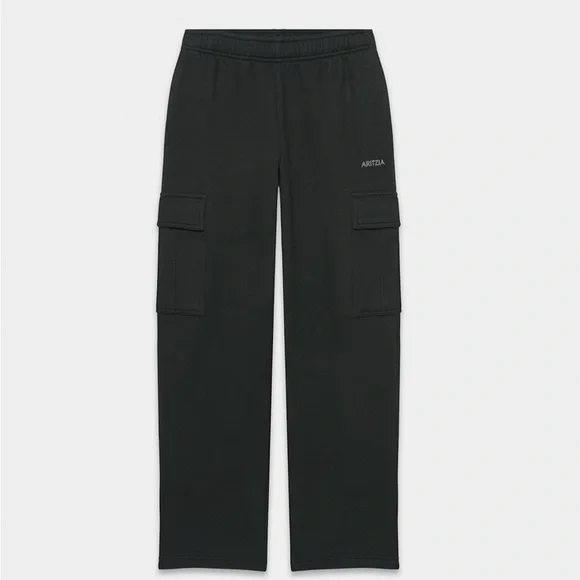 Aritzia Black Cargo Sweats - Picture 1 of 2